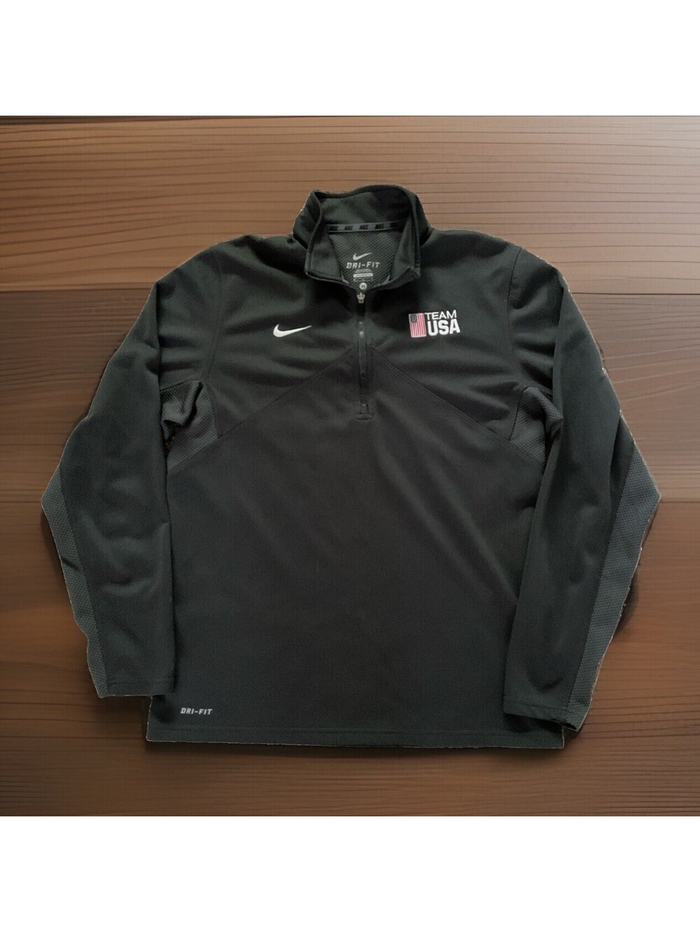 USA Olympic Team USA Nike Quarter Zip Mens Size Medium Dark Gray